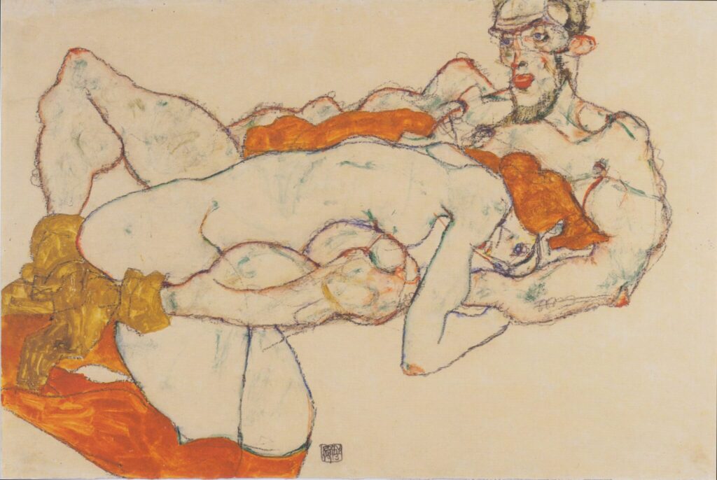 Егон Шіле (1890–1918), «Закохана пара», 1913